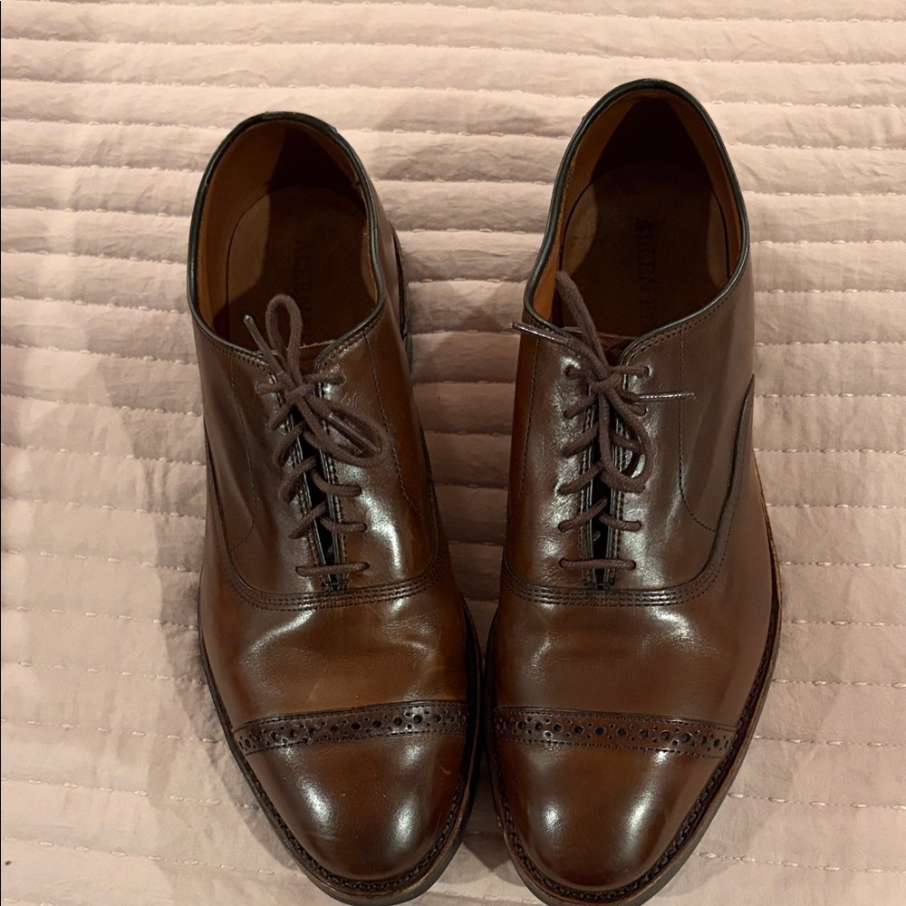 Allen Edmonds Chestnut Leather Derbys